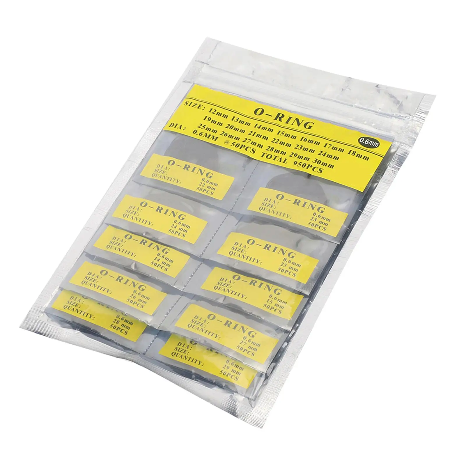 جوانات دائرية مقاومة للماء 0.6 مم غسالات ختم مطاطية لملحقات إصلاح الساعات