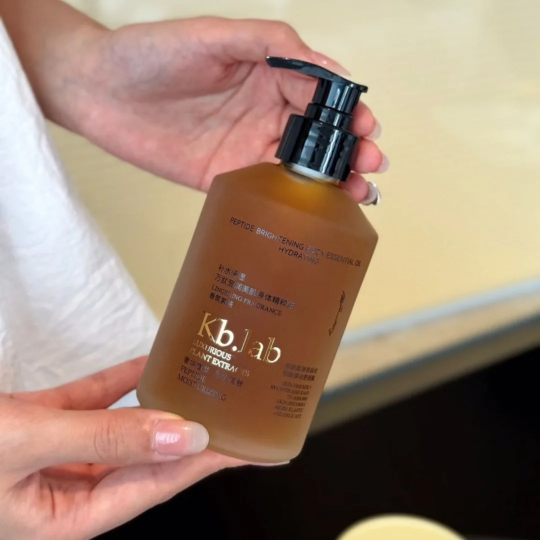 زيت الاستحمام للبشرة الجافة، ترطيب متوهج مضيء، تركيبة غير دهنية، زيت الجسم المشع 300 مل #4