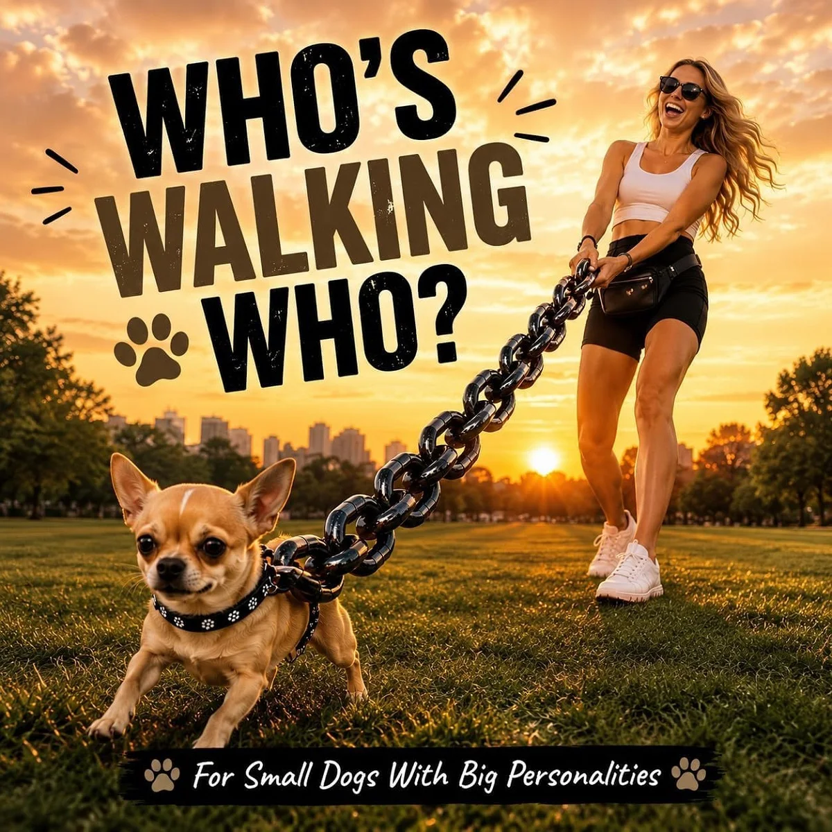Funny Oversized Dog Leash Giant Plastic Chain Leash Lightweight for Small Dogs Chihuahua Funny Gift Prank Pet Walking