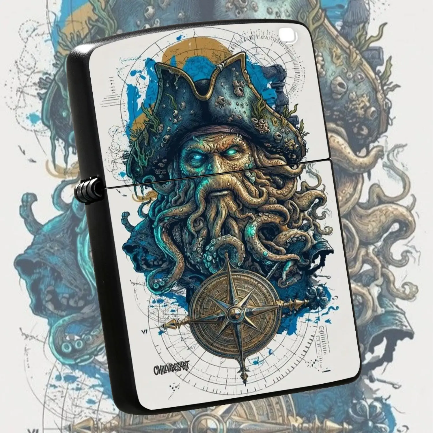 Retro Deep Sea Voyager Compass Themed Lighter, Creative Fantasy Nautical Style Portable Ignition Tool, Suitable For Daily Outdoor Home Gathering Scenarios, Exquisite Detail Craftsmanship, Ideal For Personal Use Or Gifting, Unique Stylish Pr