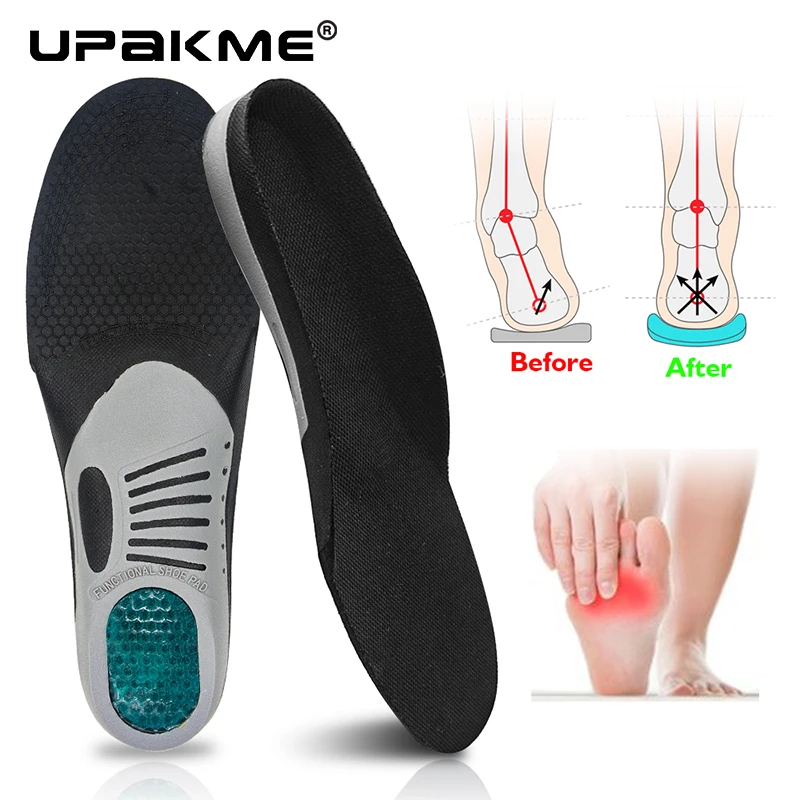 Flat Feet Template Arch Support Orthopedic Insoles,Plantar Fasciitis Heel Pain Orthotics Insoles Sneakers Shoe Inserts Men Women