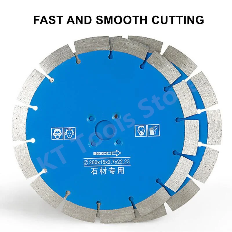 1PC 200mm 8 Inch Dry Diamond Cutting Blade Stone Concrete Granite Wall Cutting Disc Grooving Saw Blade Tools