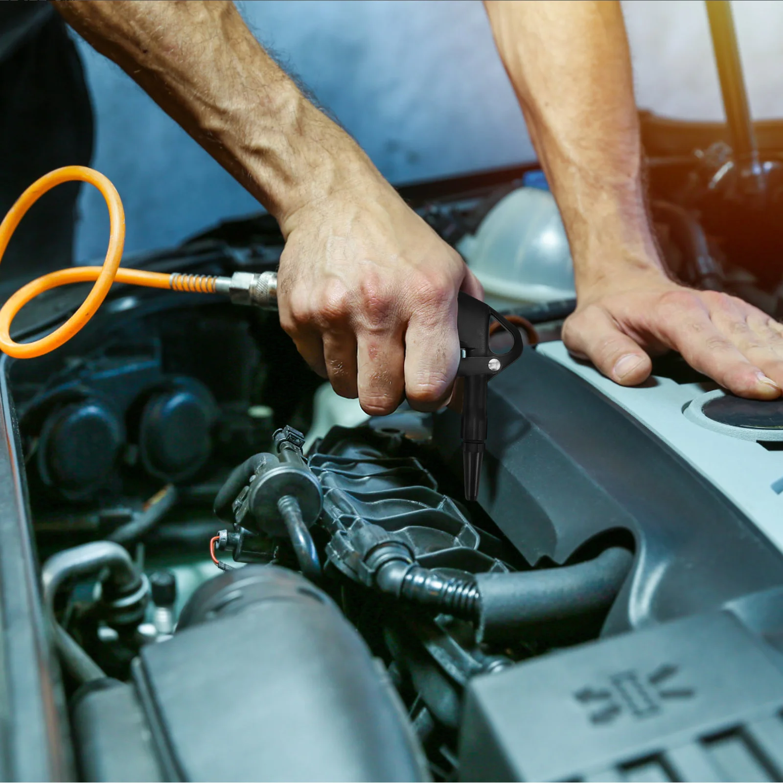 

Auto Dust Blower Durable Car Air Blower Compact Vehicle Cleaning Tool for Interior Dashboard Engine Seats Dust Removal