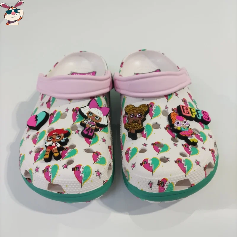 

New Surprise BFF Classic Clogs Cartoon Print Summer Children's Slippers Sandals EVA Parent Child Outdoor Beach Leisure Shoes