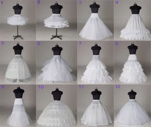 12 Styles Bridal Petticoat White Wedding Dress Crinoline/Slips/Underskirt