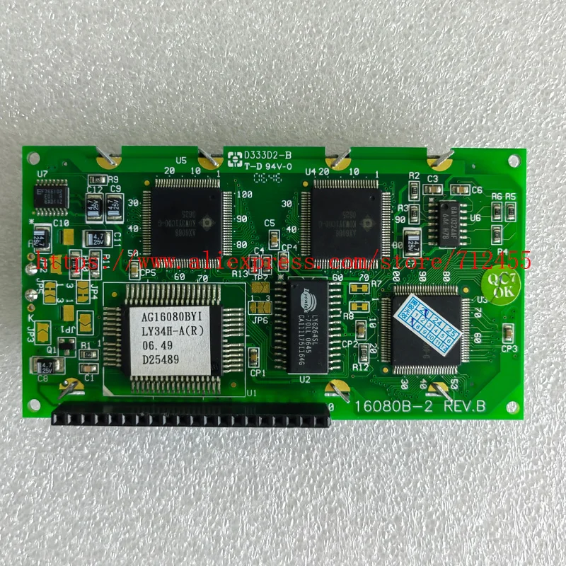 

20PIN Lcd Screen Display For 16080B-2 REV. B AG16080BFJQW30H AG16080BYILY34H-A D333D2-B