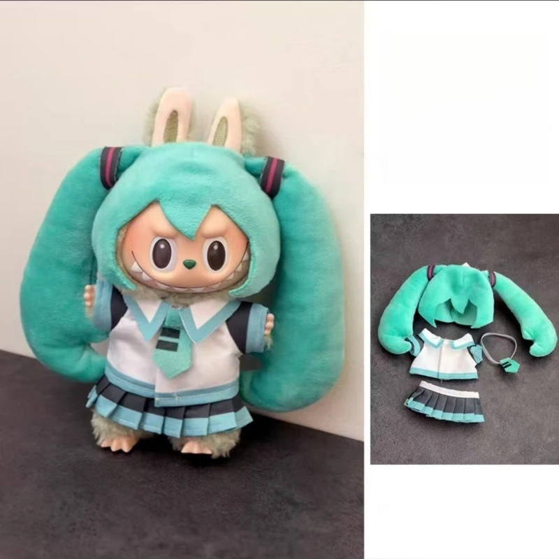 8-11cm 인형용 동물 곤충 역할 놀이 의상 세트, 비닐 장난감 컬렉션용 액세서리가 포함된 귀여운 앉아 포즈 의상