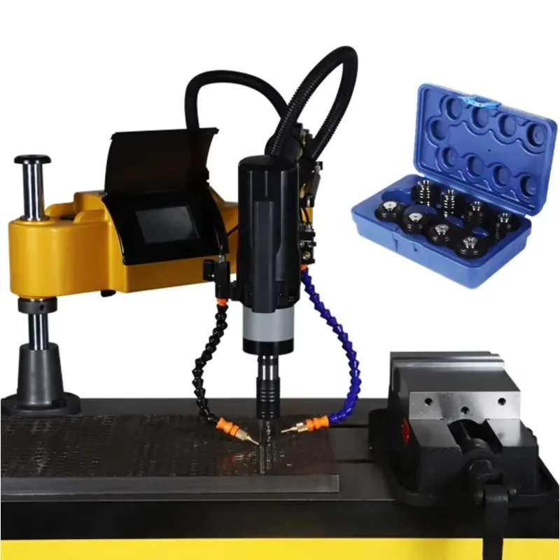 M16 Universal Head CNC Tapping Machine with Automatic Oiling and Air Blowing Featuring a Core Motor Component