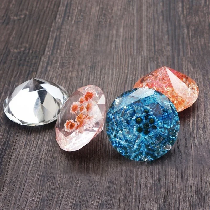 Creative Handmade Creative DIY Silicone Diamond Pendant Mold Making Crystal Jewelry Pendant Resin Casting Mould Tools Accessory