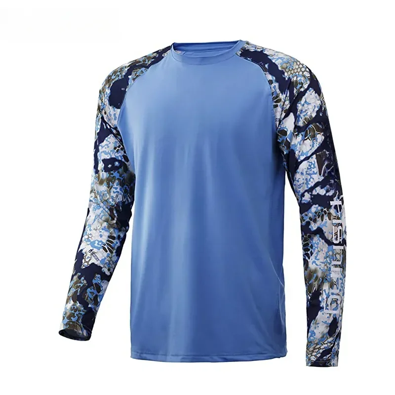Fishing Shirts Men Long Sleeve Crewneck Sweatshirt Outdoor Uv Protection Breathable Fishing Clothing Camisa Pesca image 4