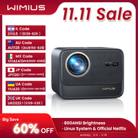 Wimius Projector 4k 30000Lumens Netflix Officially Auto Focus/Keystone FHD 1080p WIFI 6 Bluetooth Support Dolby Home Theater