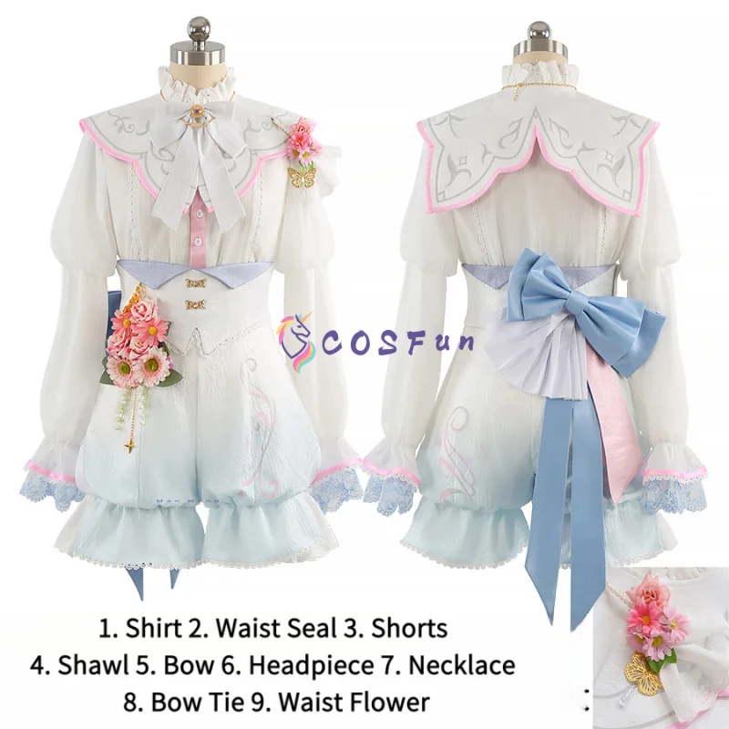 

Anime Colorful Stage! Emu Otori Cosplay Costume Full Set Uniform Role Play Halloween Carnival Party Outfit for Women COSFun