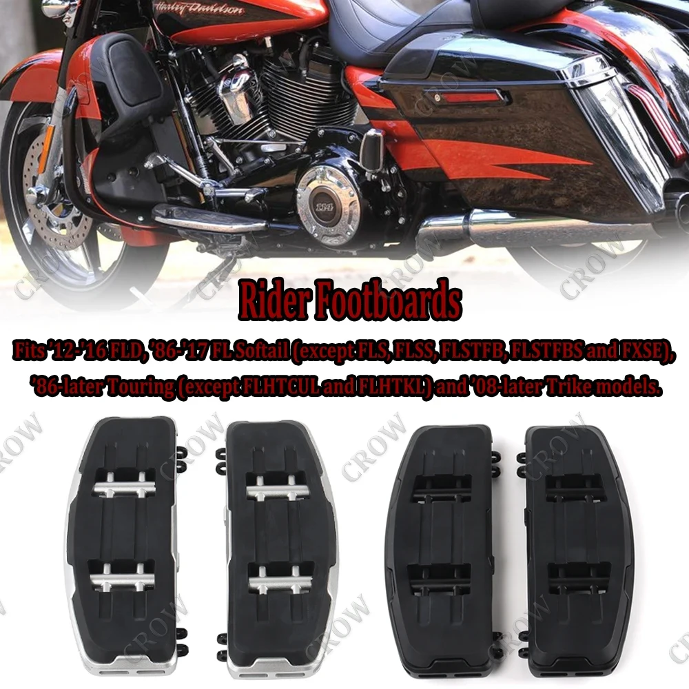 

Новые аксессуары для мотоциклов, нескользящая Подножка для Harley Touring Softail Standard Slim Road Glide ST FLHR CVO 121 2024