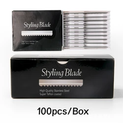 Têtes de rechange pour rasoir en dents de scie, salon de coiffure, outil domestique, coiffure, rasage du visage, coupe, style professionnel, 50 pièces, 100 pièces, G0323