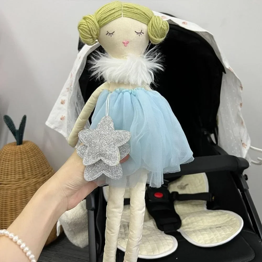 ตุ๊กตานางฟ้าผ้าพลัฌนุ่ม สง่างาม ตุ๊กตาแฟรี่สำหรับเด็กผู้หญิง แต่งตัวน่ารักเป็นนักบัลเล่ต์ ตกแต่งห้อง ของขวัญวันเกิดเจ้าหญิง