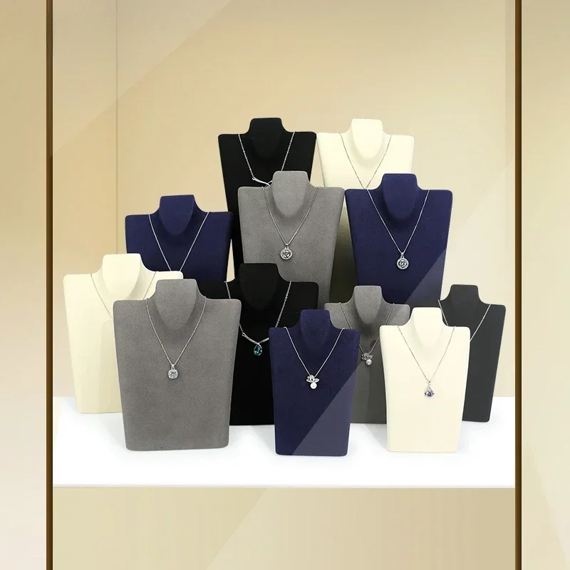 

New necklace display stand, jewelry display props, creative jewelry counter, portrait model, neck necklace display stand