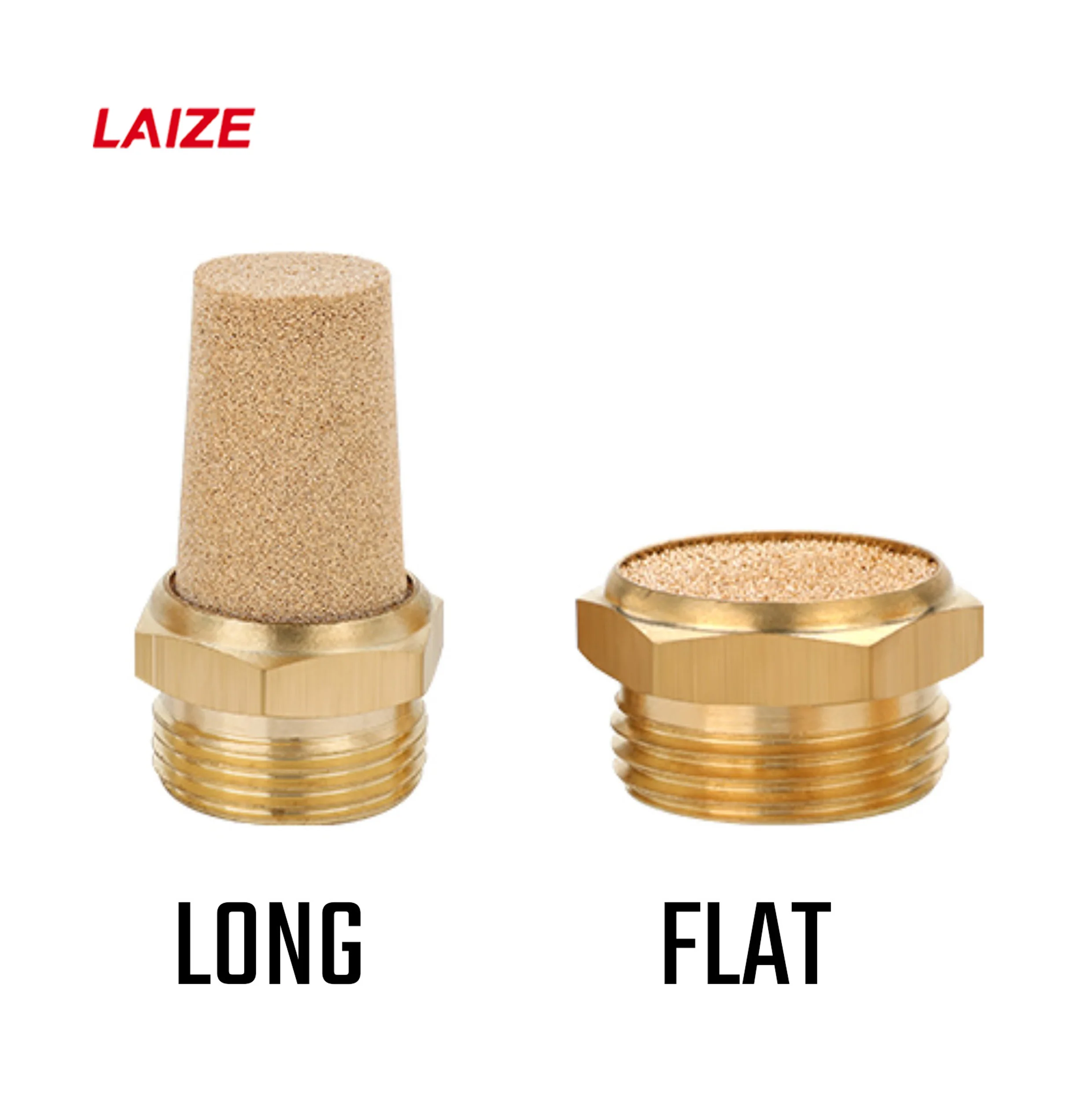 

Pneumatic Muffler Brass Pneumatic BSPT (R Threads)