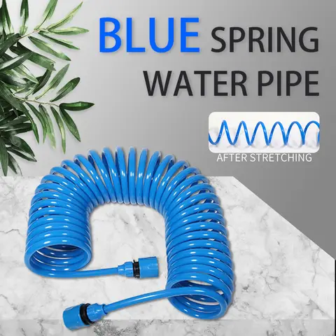 Expandable Retractable EVA Garden Hose 10/15m Portable Spring Water Pipe for Car Wash And Flower Lawn Watering Curly Magic Pipe