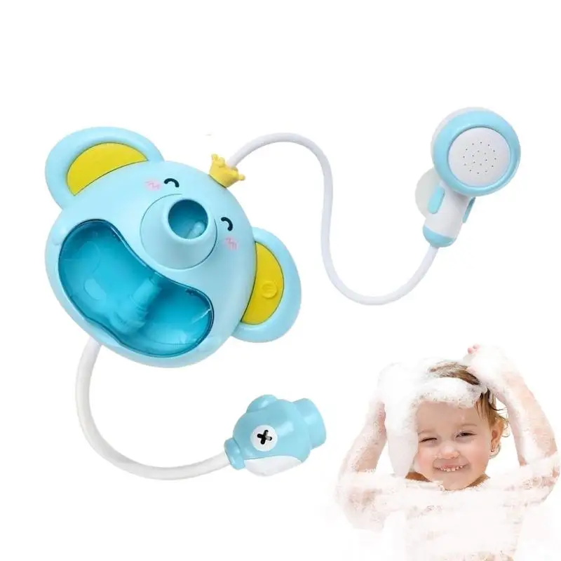 Elephant Water Sprayer Bathtub Toy Elephant Water Pump With Trunk Spout Rinser Bathtub Sprayer Bubble Maker For Travel Bathtub