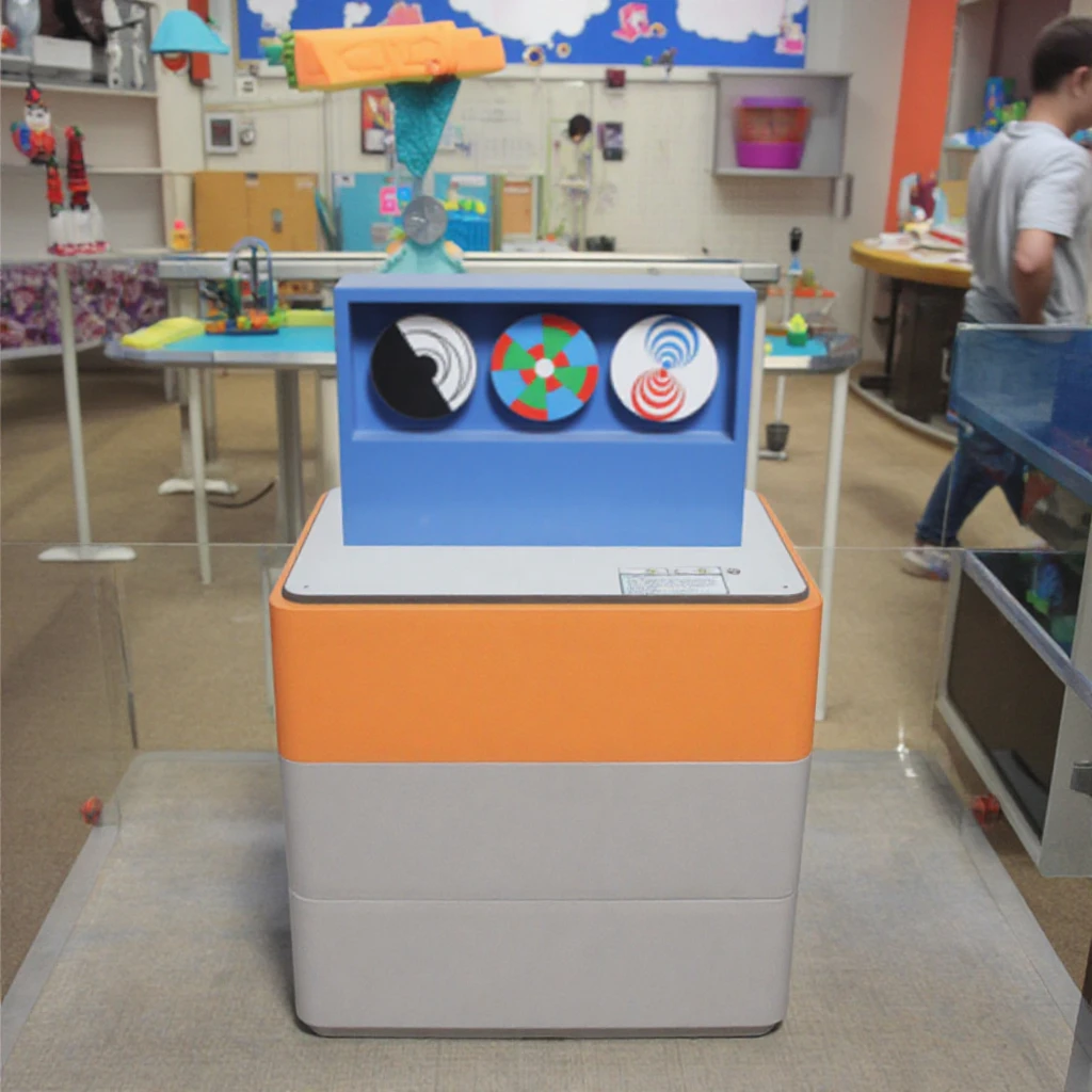 تكنولوجيا القرص الدوار البصري أدوات المعدات التفاعلية معرض العلوم الشعبية لعبة الدعائم معرض العلوم ألعاب العلوم