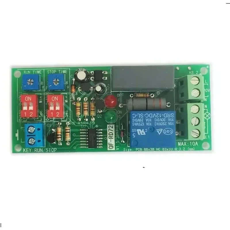 Dual Time Adjustable Cycle Delay Timing Repeat ON OFF Switch Infinite Loop Timer Module For arduino