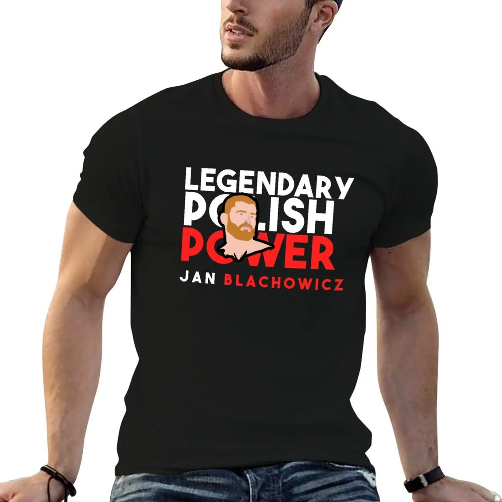 

t luxury t men shirt Legendary for man t T-Shirt Polish man g man Power Jan white for pack shirts shirts Blachowicz