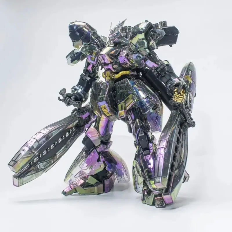 Gaogao Rg 1/144 Msn-04 Sazabi Dubbele Hoorn Trechter Laser Kleur Doorschijnend Assemblagemodel Kits Action Figure Robot Plastic Geschenken