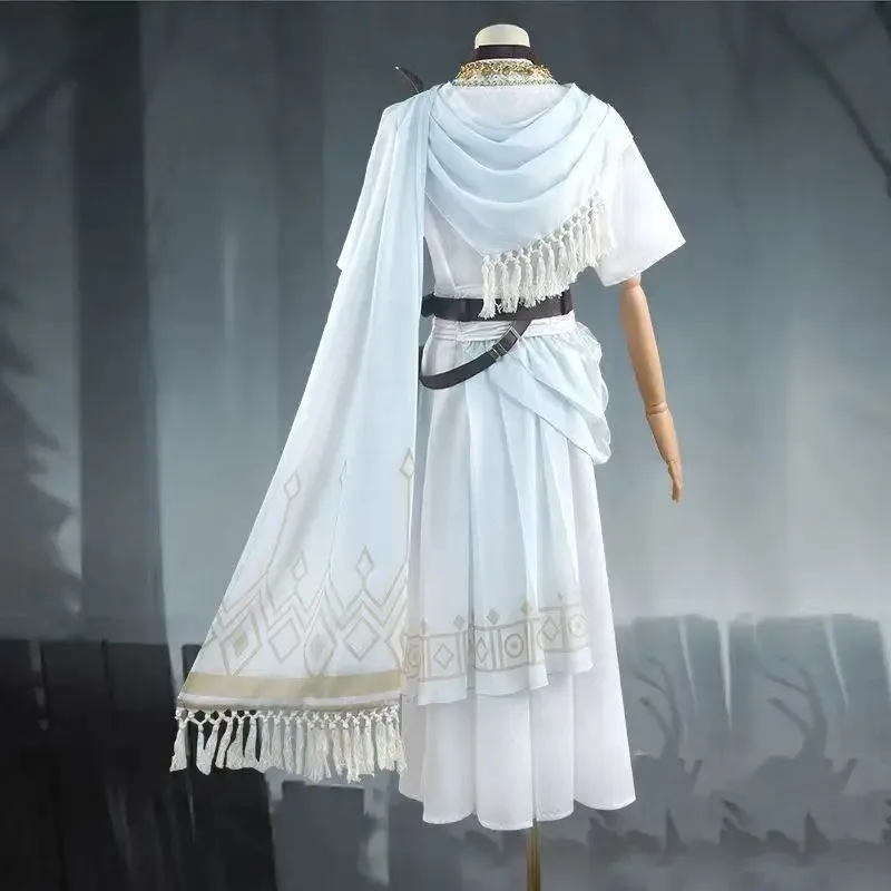 

CyGame Identity V Eli Clark Seer The pure white prophet under the truth cosplay suit Halloween Party Event COS Christmas Gift