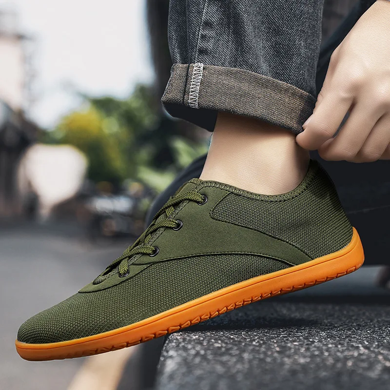 Soft-soled barefoot shoes loose and comfortable sports fitness weight lifting shoes breathable non-slip casual