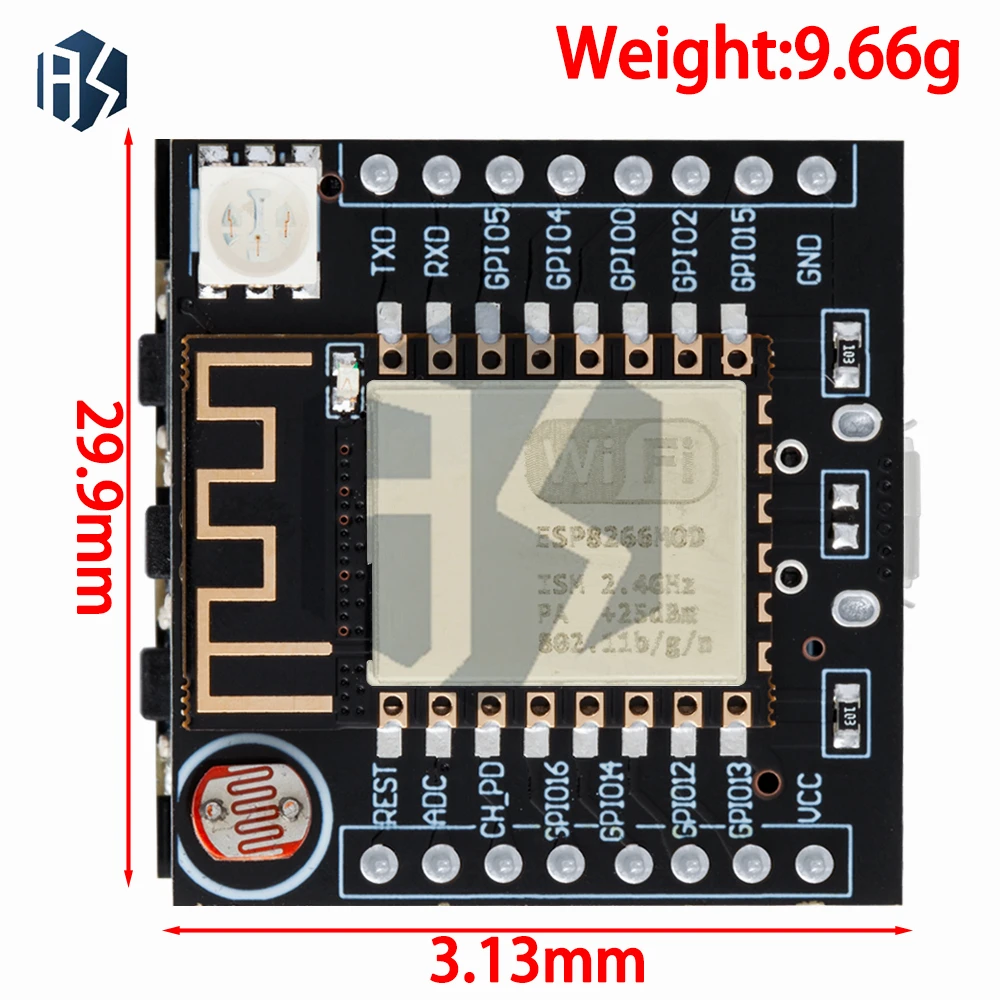 ‌ESP8266 ESP-12F WiFi Development Board (NodeMCU Compatible) - CH340 USB Interface for Arduino Projects