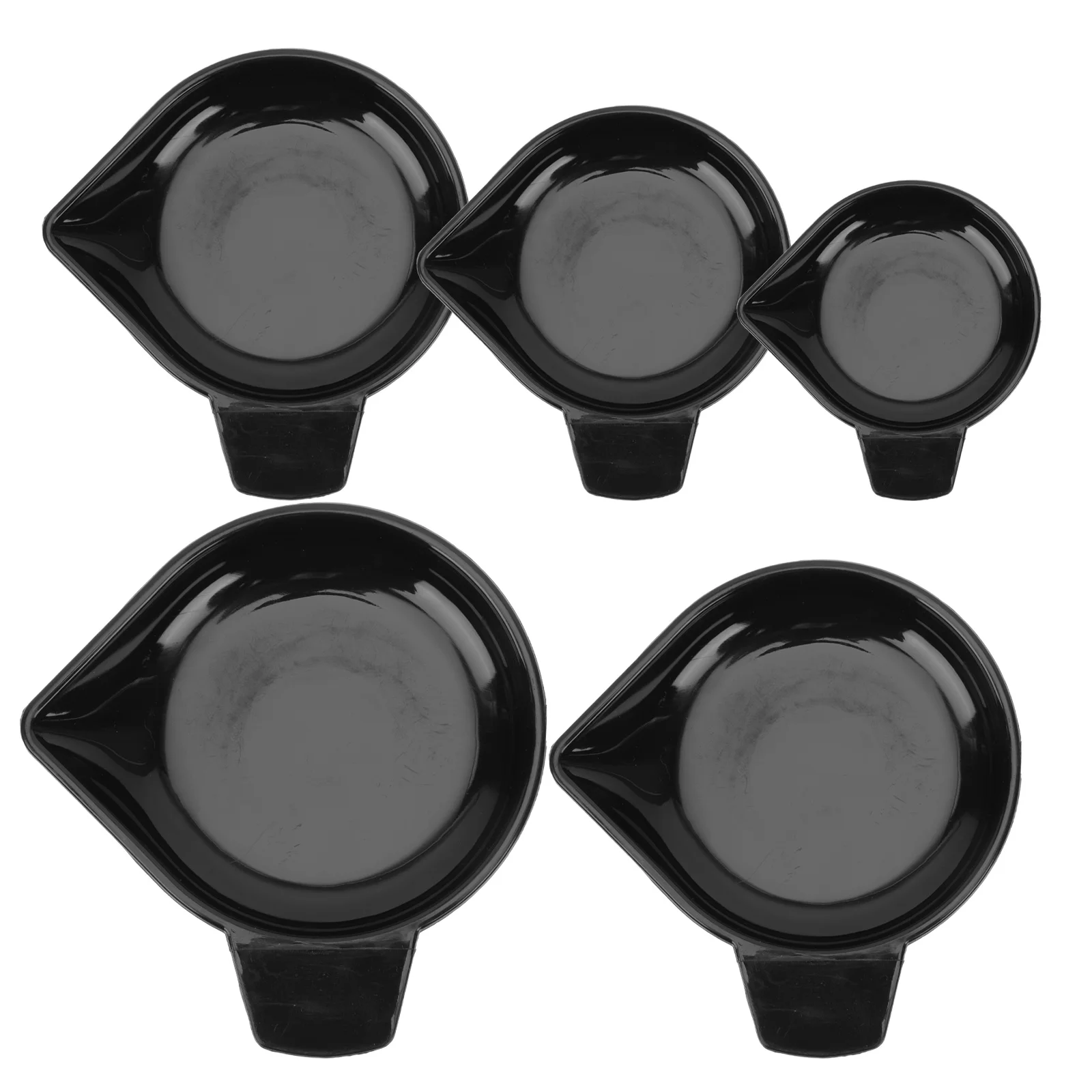 5 Pcs Diamond Weighing Pan Food Scale Tray Professional Multi-purpose Kitchen Electronic Trays Black Digital