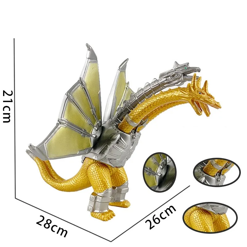 Godzilla Mechanical King Ghidrah Three Headed Dragon PVC Spiderman Action Figures Figure Collection Model Kids Gift Toys