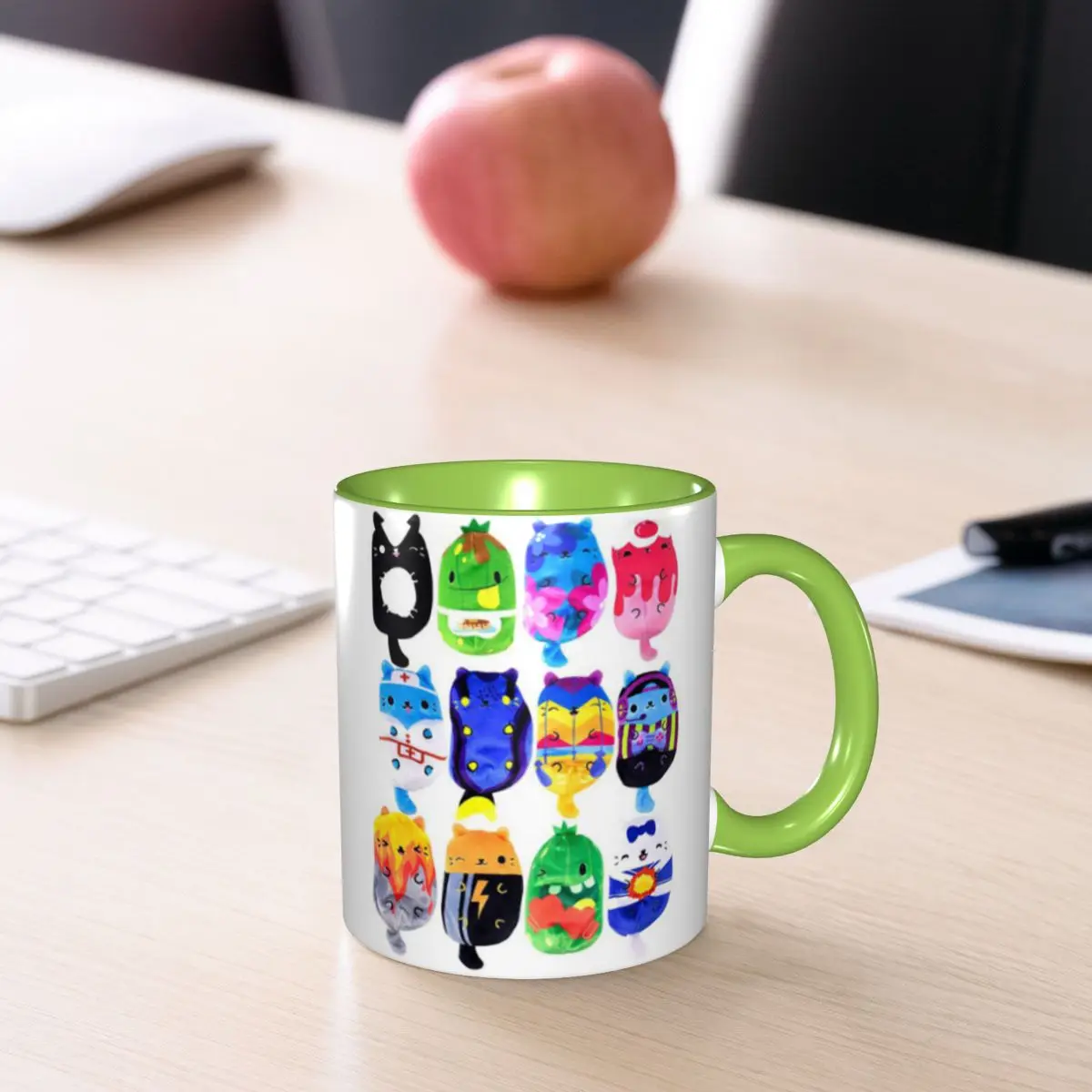 Cats Vs Pickles Mystery Bag Plush, Assorted Styles Mug Funny Ceramic Coffee Cups Tea Mugs Milk Cup Drinkware Gift for Woman Man