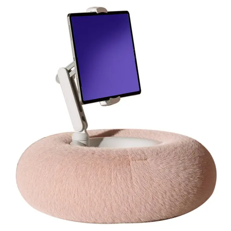 Tablet Pillow Stand Adjustable Pillow Stand With Bowl Soft Phone Holder Reading Tablet Accessories Laying Lap Holder For Sofa