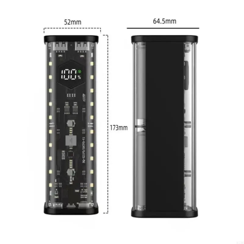 H7JFアセンブリ8x21700バッテリーストレージボックスはんだを必要としないDIYパワーバッテリーホルダー