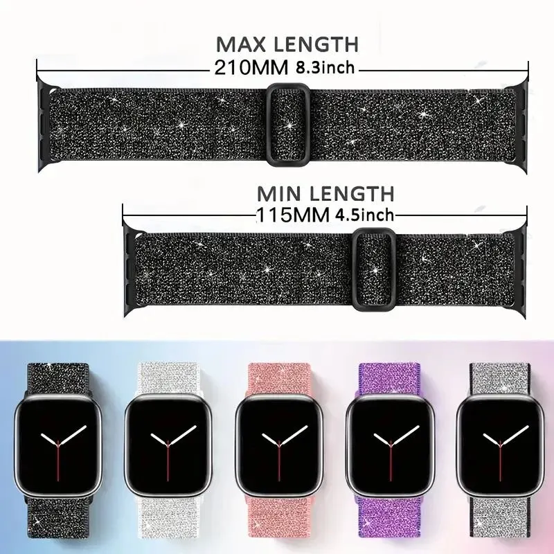 Band+Case for Apple Watch 45mm 41mm 40mm 44mm Screen Protector for Women Bracelet for IWatch 9 8 7 6 SE 5 4 3 Watch Accessories