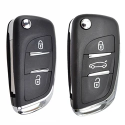 Dla Peugeot 207 307 308 407 3008 5008 807 Citroen C3 Picasso C2 C4 2 3-przyciskowy składany pilot zdalnego sterowania Smart Flip Key Fob Case Cover Shell