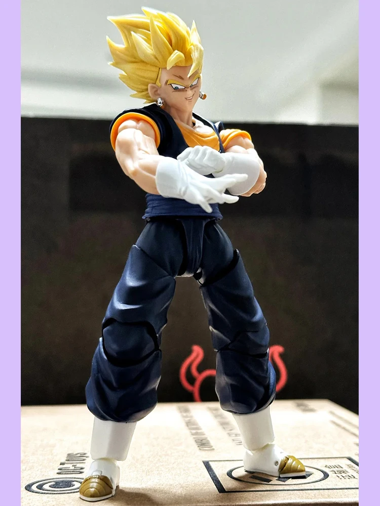 En stock YGMW Studio Dragon Ball Z SHF Super Saiyan God Vegetto Vegito Figurines d'action Anime Modèles Cadeaux Jouets pour enfants