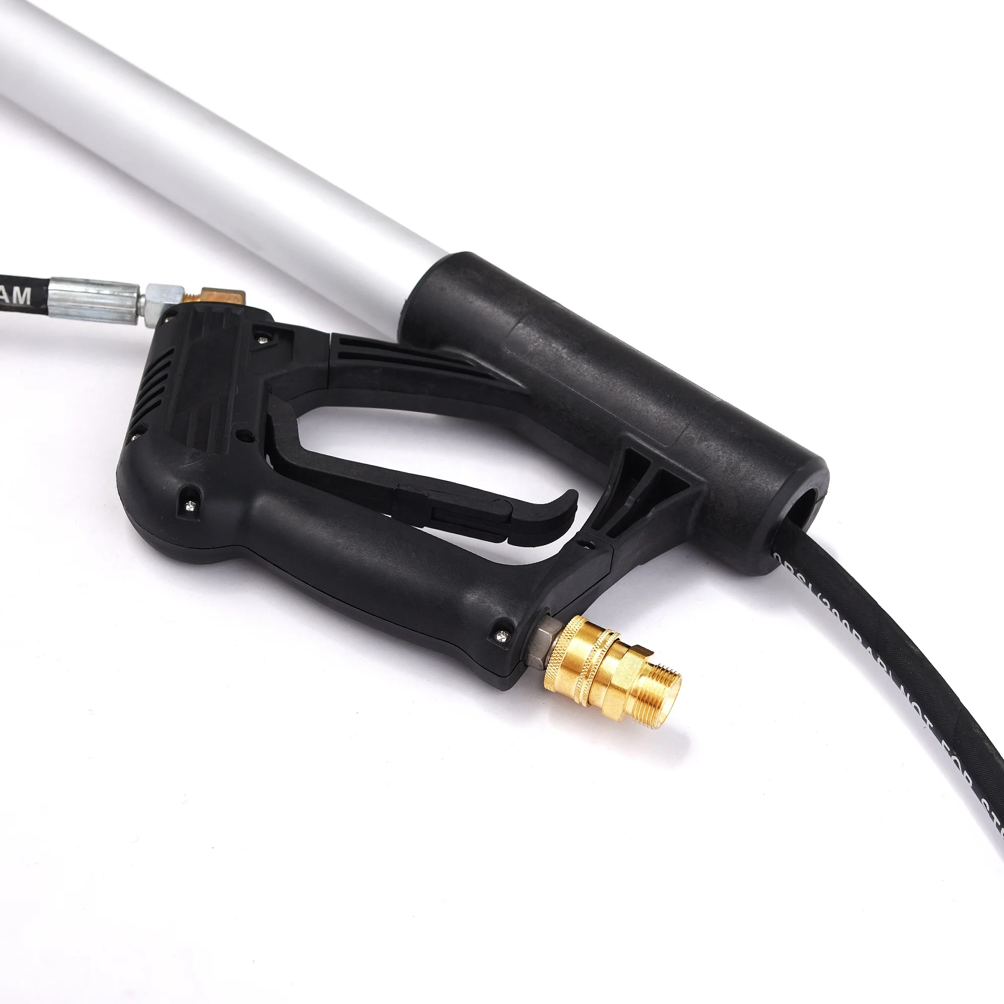 High pressure washer 18ft Telescoping Pole extension wand detachable for cleaning exterior walls, eaves and roofs