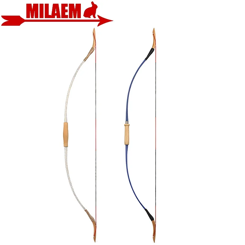 53Inch Archery Traditional Long Bow 20-40Lbs Takedown Recurve Bow English Longbow RH/ LH Target Hunting Accessories