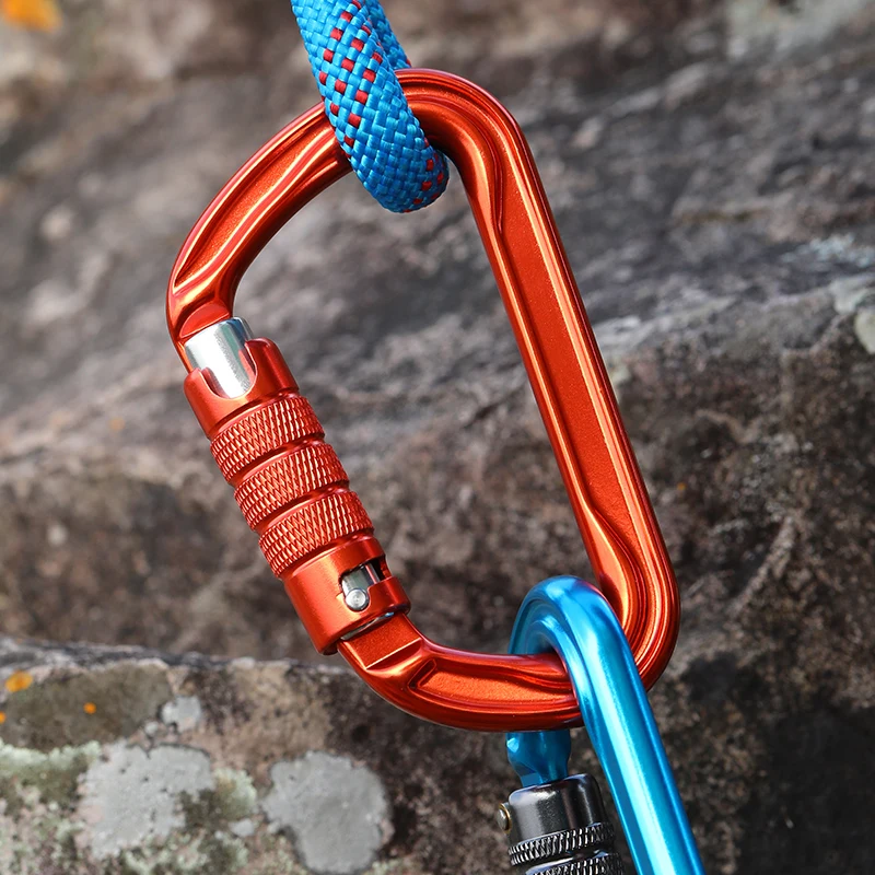 CLIWIZ 30kN Aluminum Safty Climbing Snap Hook New Good Quality H Section D-Twist Carabiner Snap Hook CE/UIAA view 3