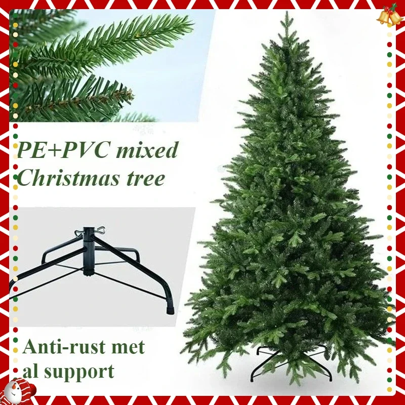 

Large Christmas Tree PE+PVC Encrypted Artificial Christmas Tree 1.2m-2.1m Family Christmas Party New Year Atmosphere Decoration