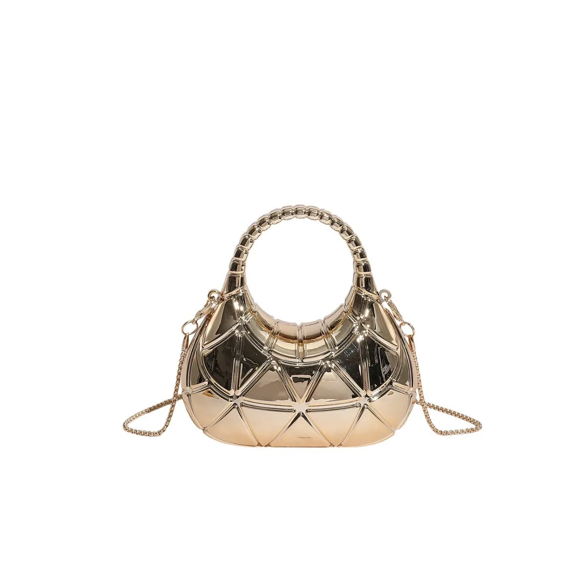 

Новинка для внешней торговли: элитная вечерняя сумка-клатч, новая мини-сумка через плечо из глянцевого акрила в форме полумесяца и сумка-кроссбоди.