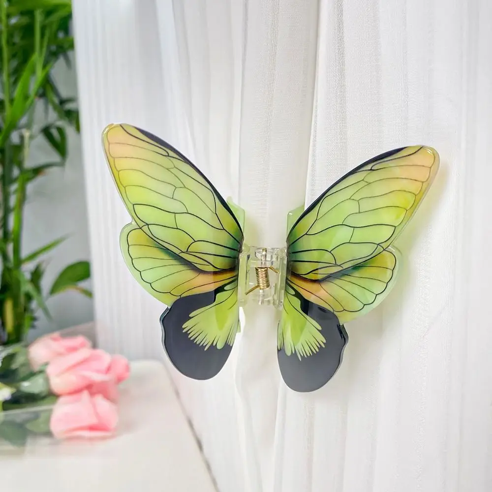 

Personalized Animals Butterfly Hair Claw Elf Acrylic Butterfly Hair Clip Grab Clip Headdress Large Shark Clip Girl