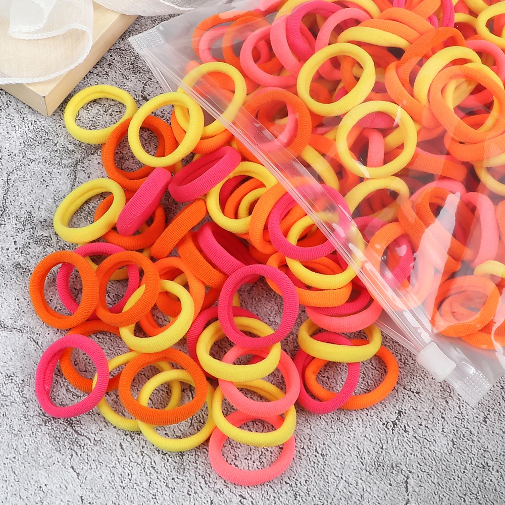 20-100Pcs Haarband Mischfarbe Kleine Elastische Gummibänder Haar Zubehör Für Frau Mädchen Kinder Pferdeschwanz Halter Scrunchies geschenke – Detail 15