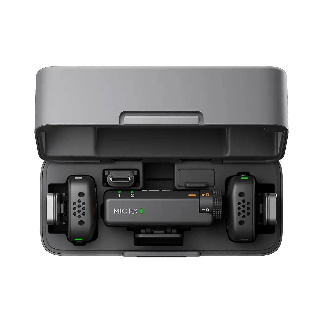 DJI MIC Mini pequeno, ultraleve, discreto operação de 48 horas com estojo de áudio de alta qualidade com transmissão estável original