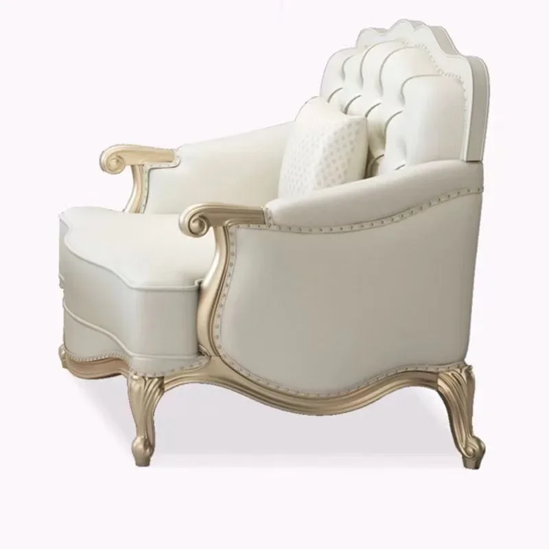 

American light luxury sofa living room French villa size modern European