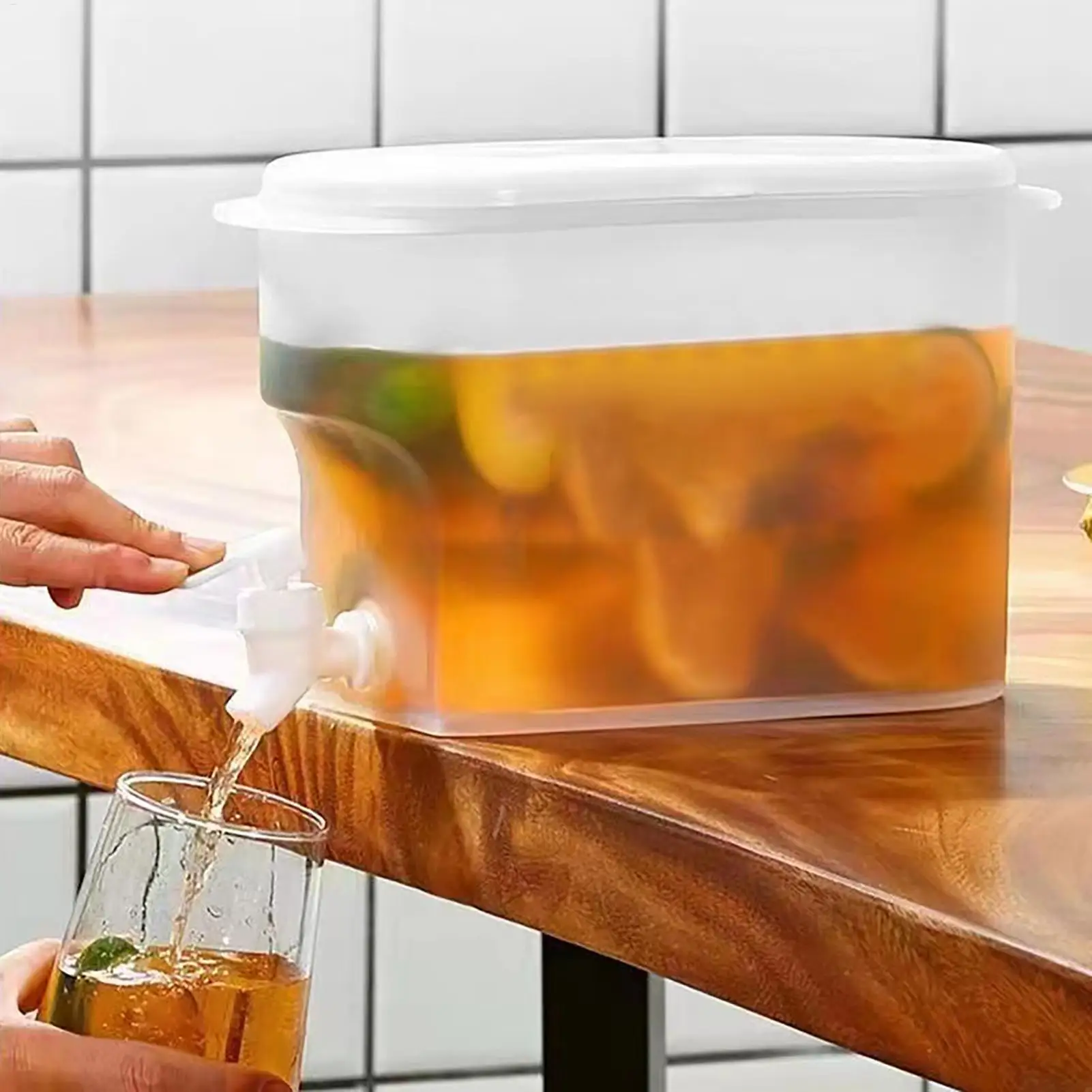 غلاية ماء بارد مع صنبور موزع المشروبات 2.8L WaterJug عصير الليمون حاوية إبريق الماء لثلاجة المطبخ