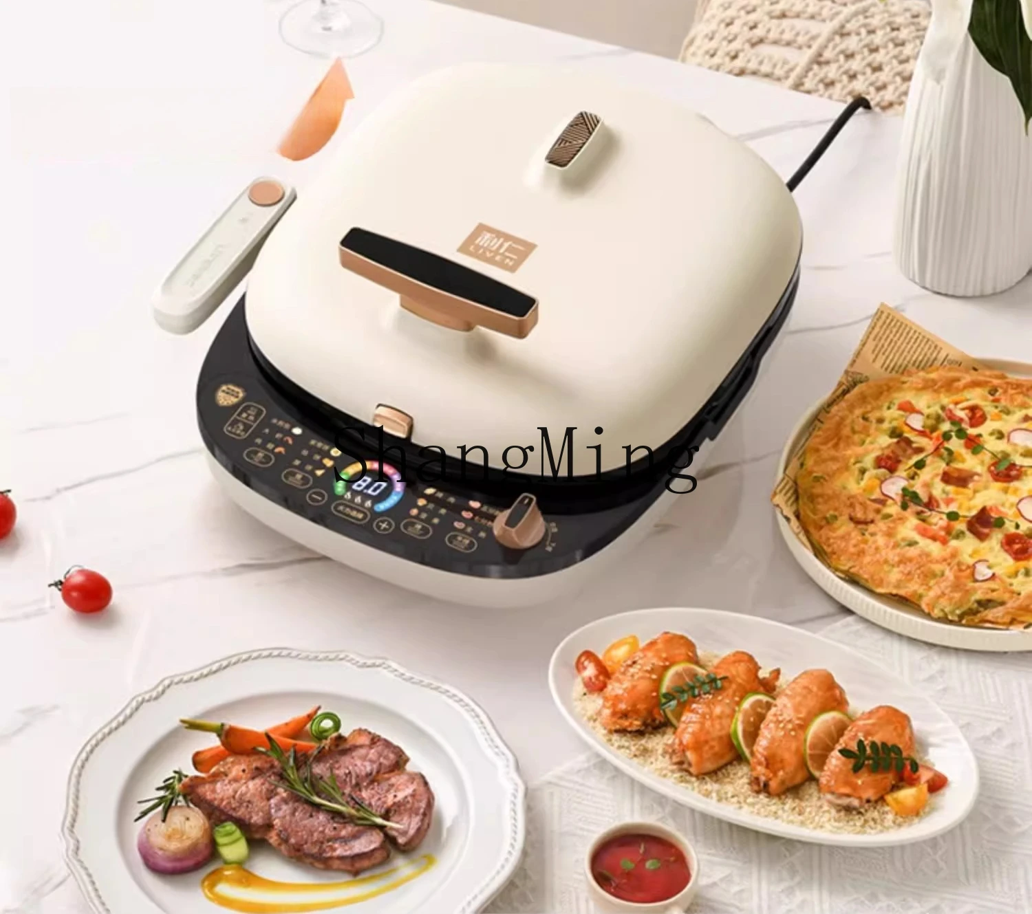 ZYY household double-sided heating new electric cake stall removable, washable, enlarged and deepened cooking machine