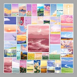 10/30/50PCS Landscape Oil Painting Cartoon Creative Graffiti Sticker Desk Guitar Computer Suitcase Waterproof Sticker Wholesale